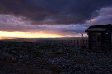 sunset on ylläs