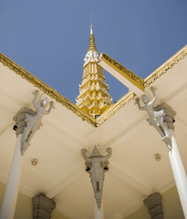 A roof corner at the Royal Palace in Phnom Penh