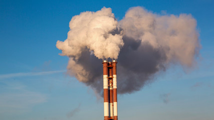 Smoke from the Pipes of Heat Station