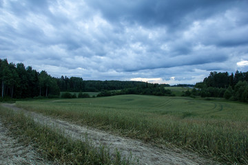 landscape with clouds
