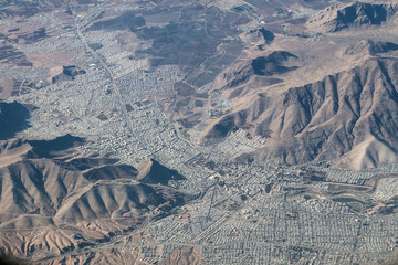 Aerial view of Khorramabad, Iran