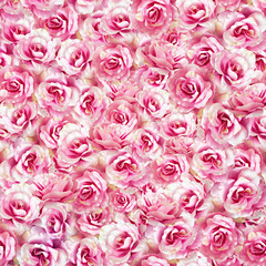 Rose pattern, pink rose pattern, seamless floral pattern.