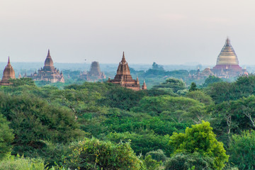 Skyline of Bagan temples, Myanmar