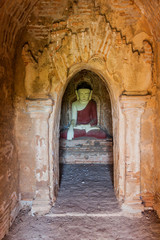 Buddha statue inside temple 1821 in Bagan, Myanmar