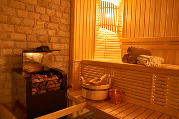 Wooden Sauna, wet area, steam, recreation zone