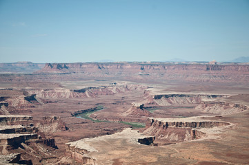 Bends of Green River in Canyon Lands, USA