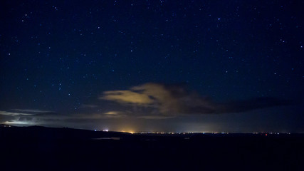 night sky with stars