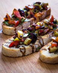 Home made bruschetta