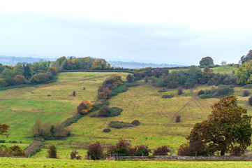 Autumnal rural landscape - a natural scenery