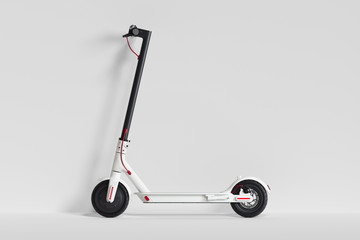 Electric scooter isolated on white background. eco transport. 3d rendering © ekostsov