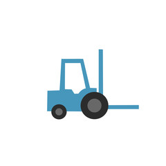 Loader icon, Forklift icon. vector illustration isolated on white background