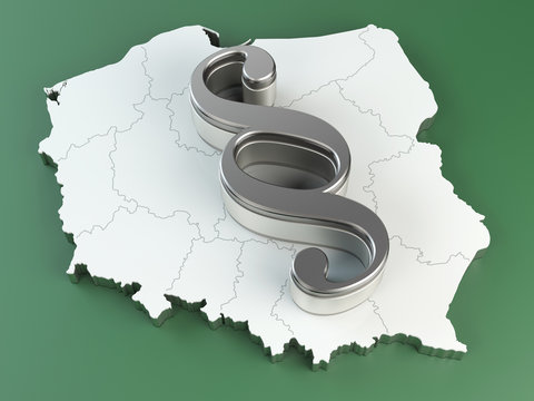 Polska i symbol prawa