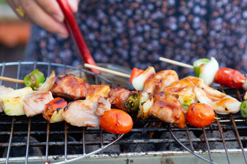 Bar-B-Q, Barbecue prepared for grilling