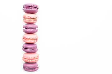 French Pink and Purple Macarons