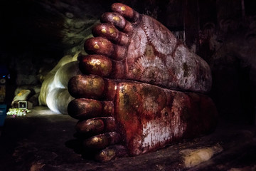 Feets of a buddha in Sri lanka 