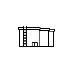 factory, resource, stock icon. Element of production icon for mobile concept and web apps. Thin line factory, resource, stock icon can be used for web and mobile