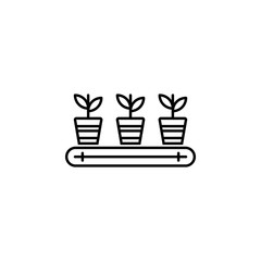 factory, plants, production icon. Element of production icon for mobile concept and web apps. Thin line factory, plants, production icon can be used for web and mobile