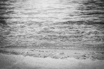 Beautifully stylish beach sea water with sand on nature background