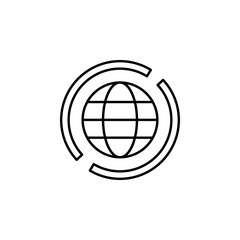 data, network icon. Element of technological data icon for mobile concept and web apps. Thin line data, network icon can be used for web and mobile