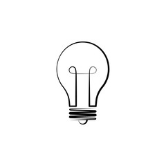 Light bulb icon. Element of lighting icon. Thin line icon for website design and development, app development. Premium icon