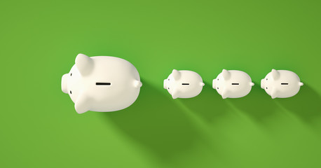 Piggy Bank save money investment concept