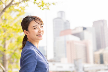 Fototapeta premium 笑顔の女性 ビジネス