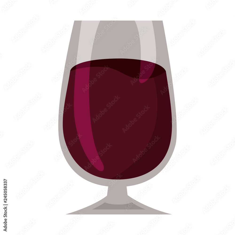 Wall mural wine glass cup