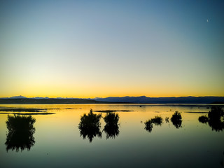 Obraz na płótnie Canvas Atardecer Lago Argentino - El Calafate