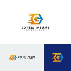 G Letter Logo Hexagon Design template Element - Creative Shape Polygonal Icon design - Vector illustration