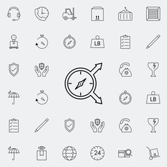 compass direction icon. logistics icons universal set for web and mobile