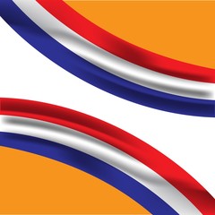 Fototapeta premium Netherlands Flag Vector Template Design Illustration