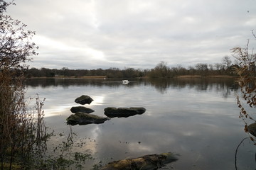 Naklejka premium duddingston loch