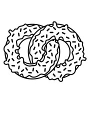 donut 2 ringe heiraten verlobt paar liebe essen hunger lecker dick fett diät comic cartoon süßigkeit gebäck ring rund naschen sünde ungesund fressen bäcker clipart