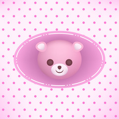 baby bear face illustration