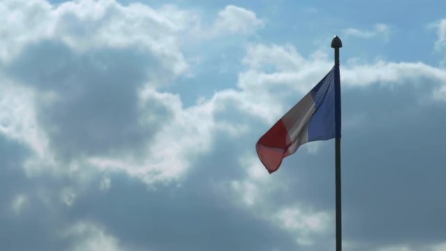 French flag waving