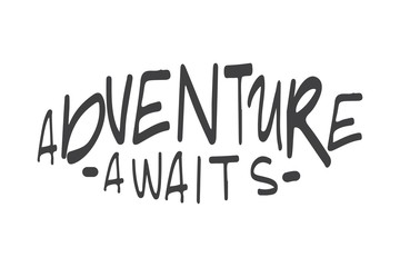 Adventure hand lettering for your design