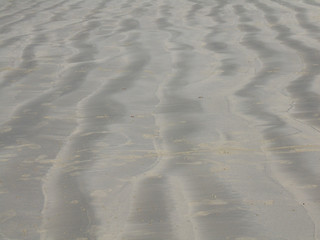 ondulations sur le sable de plage