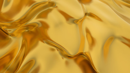 abstract gold liquid. Golden wave background. Gold background. Gold texture. Lava, nougat, caramel, amber, honey, oil