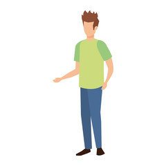 Fototapeta premium young man avatar character