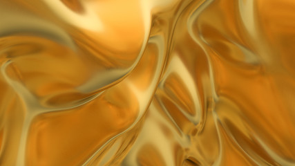 abstract gold liquid. Golden wave background. Gold background. Gold texture. Lava, nougat, caramel, amber, honey, oil.