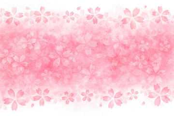 桜 花 春 水彩 背景