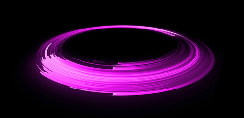 Empty podium. Disco club. Rays view. Show magic party. Spot fog lamp. .Glint check scene. Bright space. Stand round. Vivid stage. .Whirlpool spiral backdrop. Exhibition platform. Glare bright tape.