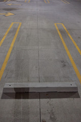 empty car parking ramp at night