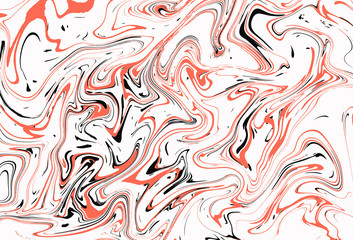 Abstract vector background. with beautiful fantasy ink patterns. Liquid paint. Fluid art. The ornament of marble. Colorful bright combination of colors. Modern colorful flow.