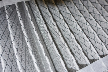 close-up of residential air filter