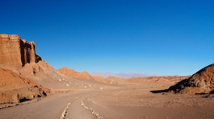 Fototapeta na wymiar Rock formations in the desert of Atacama
