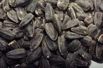  Roasted salted black sunflower seed background