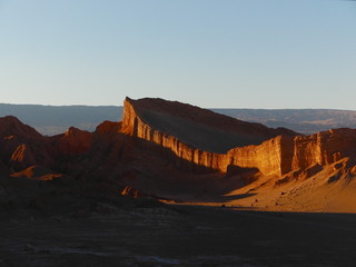 Rock formations in the desert of Atacama