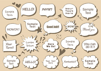 Speech Bubble Illustration Set 03