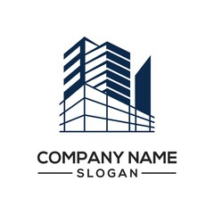 Building construction design to be used as a logo icon template for business constructors and more.